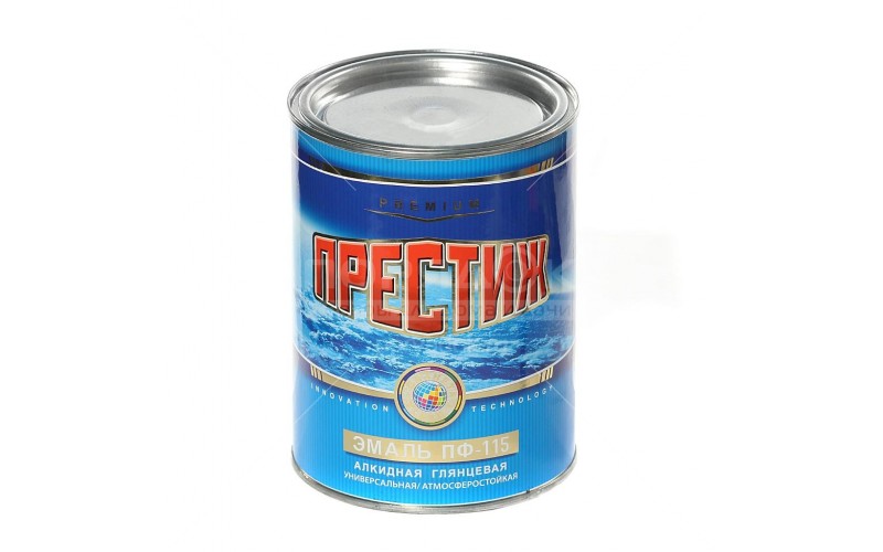 Эмаль ПФ-115  0,9 кг. красная "ПРЕСТИЖ"